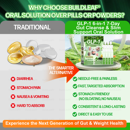 A  𝐵𝑢𝑖𝑙𝑑𝐿𝑒𝑎𝑓® 𝗚𝗟𝗣-𝟭 𝟳 𝗗𝗮𝘆𝘀 𝗚𝘂𝘁 𝗖𝗹𝗲𝗮𝗻𝘀𝗲 & 𝗦𝗹𝗶𝗺 𝗦𝘂𝗽𝗽𝗼𝗿𝘁 𝗢𝗿𝗮𝗹 𝗦𝗼𝗹𝘂𝘁𝗶𝗼𝗻 for Digestive Cleanse ,𝑶𝒃𝒆𝒔𝒊𝒕𝒚, 𝑴𝒆𝒏𝒕𝒂𝒍 𝑪𝒍𝒂𝒓𝒊𝒕𝒚,𝑫𝒊𝒂𝒃𝒆𝒕𝒆𝒔, 𝑫𝒊𝒈𝒆𝒔𝒕𝒊𝒗𝒆 & 𝑪𝒂𝒓𝒅𝒊𝒐𝒗𝒂𝒔𝒄𝒖𝒍𝒂𝒓 𝑯𝒆𝒂𝒍𝒕𝒉, 𝑱𝒐𝒊𝒏𝒕 𝑺𝒖𝒑𝒑𝒐𝒓𝒕, 𝑺𝒌𝒊𝒏 𝑭𝒊𝒓𝒎𝒊𝒏𝒈, 𝑨𝒏𝒕𝒊-𝑨𝒈𝒊𝒏𝒈, 𝑺𝒕𝒓𝒆𝒔𝒔 𝑹𝒆𝒍𝒊𝒆𝒇 & 𝑬𝒏𝒆𝒓𝒈𝒚 𝑩𝒐𝒐𝒔𝒕