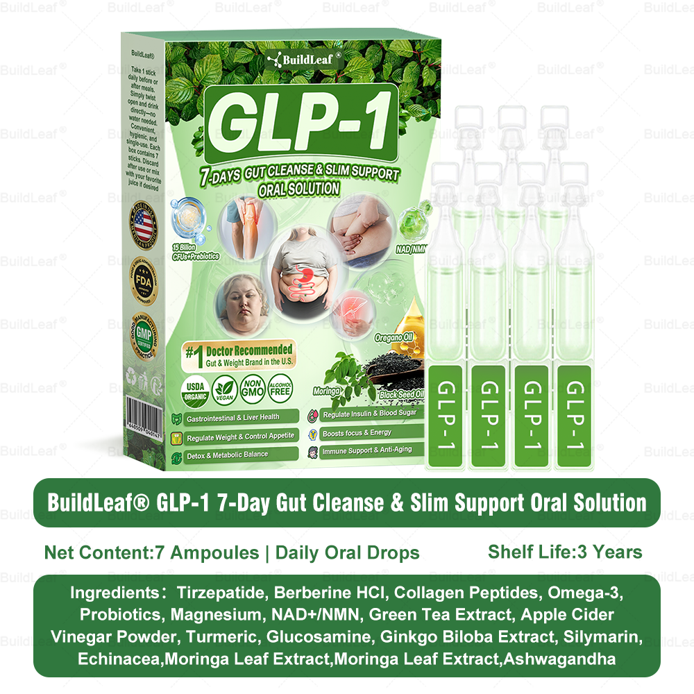A  𝐵𝑢𝑖𝑙𝑑𝐿𝑒𝑎𝑓® 𝗚𝗟𝗣-𝟭 𝟳 𝗗𝗮𝘆𝘀 𝗚𝘂𝘁 𝗖𝗹𝗲𝗮𝗻𝘀𝗲 & 𝗦𝗹𝗶𝗺 𝗦𝘂𝗽𝗽𝗼𝗿𝘁 𝗢𝗿𝗮𝗹 𝗦𝗼𝗹𝘂𝘁𝗶𝗼𝗻 for Digestive Cleanse ,𝑶𝒃𝒆𝒔𝒊𝒕𝒚, 𝑴𝒆𝒏𝒕𝒂𝒍 𝑪𝒍𝒂𝒓𝒊𝒕𝒚,𝑫𝒊𝒂𝒃𝒆𝒕𝒆𝒔, 𝑫𝒊𝒈𝒆𝒔𝒕𝒊𝒗𝒆 & 𝑪𝒂𝒓𝒅𝒊𝒐𝒗𝒂𝒔𝒄𝒖𝒍𝒂𝒓 𝑯𝒆𝒂𝒍𝒕𝒉, 𝑱𝒐𝒊𝒏𝒕 𝑺𝒖𝒑𝒑𝒐𝒓𝒕, 𝑺𝒌𝒊𝒏 𝑭𝒊𝒓𝒎𝒊𝒏𝒈, 𝑨𝒏𝒕𝒊-𝑨𝒈𝒊𝒏𝒈, 𝑺𝒕𝒓𝒆𝒔𝒔 𝑹𝒆𝒍𝒊𝒆𝒇 & 𝑬𝒏𝒆𝒓𝒈𝒚 𝑩𝒐𝒐𝒔𝒕