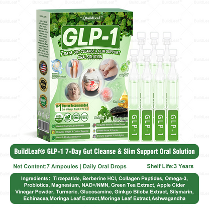 A  𝐵𝑢𝑖𝑙𝑑𝐿𝑒𝑎𝑓® 𝗚𝗟𝗣-𝟭 𝟳 𝗗𝗮𝘆𝘀 𝗚𝘂𝘁 𝗖𝗹𝗲𝗮𝗻𝘀𝗲 & 𝗦𝗹𝗶𝗺 𝗦𝘂𝗽𝗽𝗼𝗿𝘁 𝗢𝗿𝗮𝗹 𝗦𝗼𝗹𝘂𝘁𝗶𝗼𝗻 for Digestive Cleanse ,𝑶𝒃𝒆𝒔𝒊𝒕𝒚, 𝑴𝒆𝒏𝒕𝒂𝒍 𝑪𝒍𝒂𝒓𝒊𝒕𝒚,𝑫𝒊𝒂𝒃𝒆𝒕𝒆𝒔, 𝑫𝒊𝒈𝒆𝒔𝒕𝒊𝒗𝒆 & 𝑪𝒂𝒓𝒅𝒊𝒐𝒗𝒂𝒔𝒄𝒖𝒍𝒂𝒓 𝑯𝒆𝒂𝒍𝒕𝒉, 𝑱𝒐𝒊𝒏𝒕 𝑺𝒖𝒑𝒑𝒐𝒓𝒕, 𝑺𝒌𝒊𝒏 𝑭𝒊𝒓𝒎𝒊𝒏𝒈, 𝑨𝒏𝒕𝒊-𝑨𝒈𝒊𝒏𝒈, 𝑺𝒕𝒓𝒆𝒔𝒔 𝑹𝒆𝒍𝒊𝒆𝒇 & 𝑬𝒏𝒆𝒓𝒈𝒚 𝑩𝒐𝒐𝒔𝒕